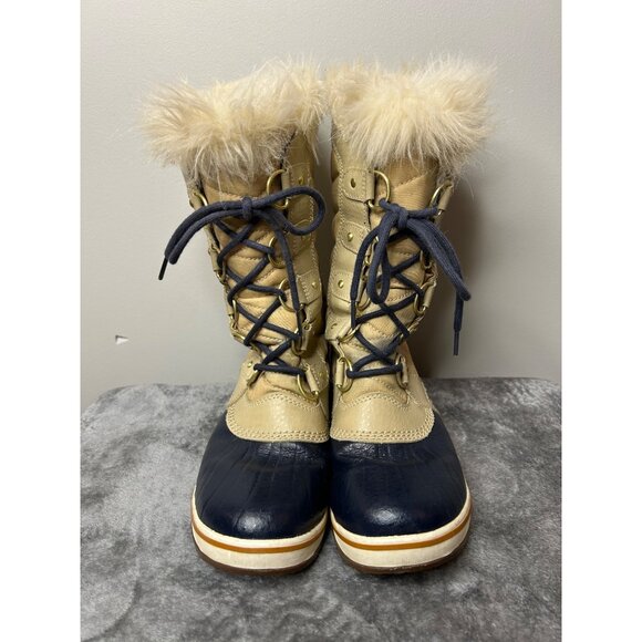 Sorel Shoes - Sorel Tofino II Faux Fur Curry Fawn Waterproof Lace Up snow boots Women's Sz 7.5